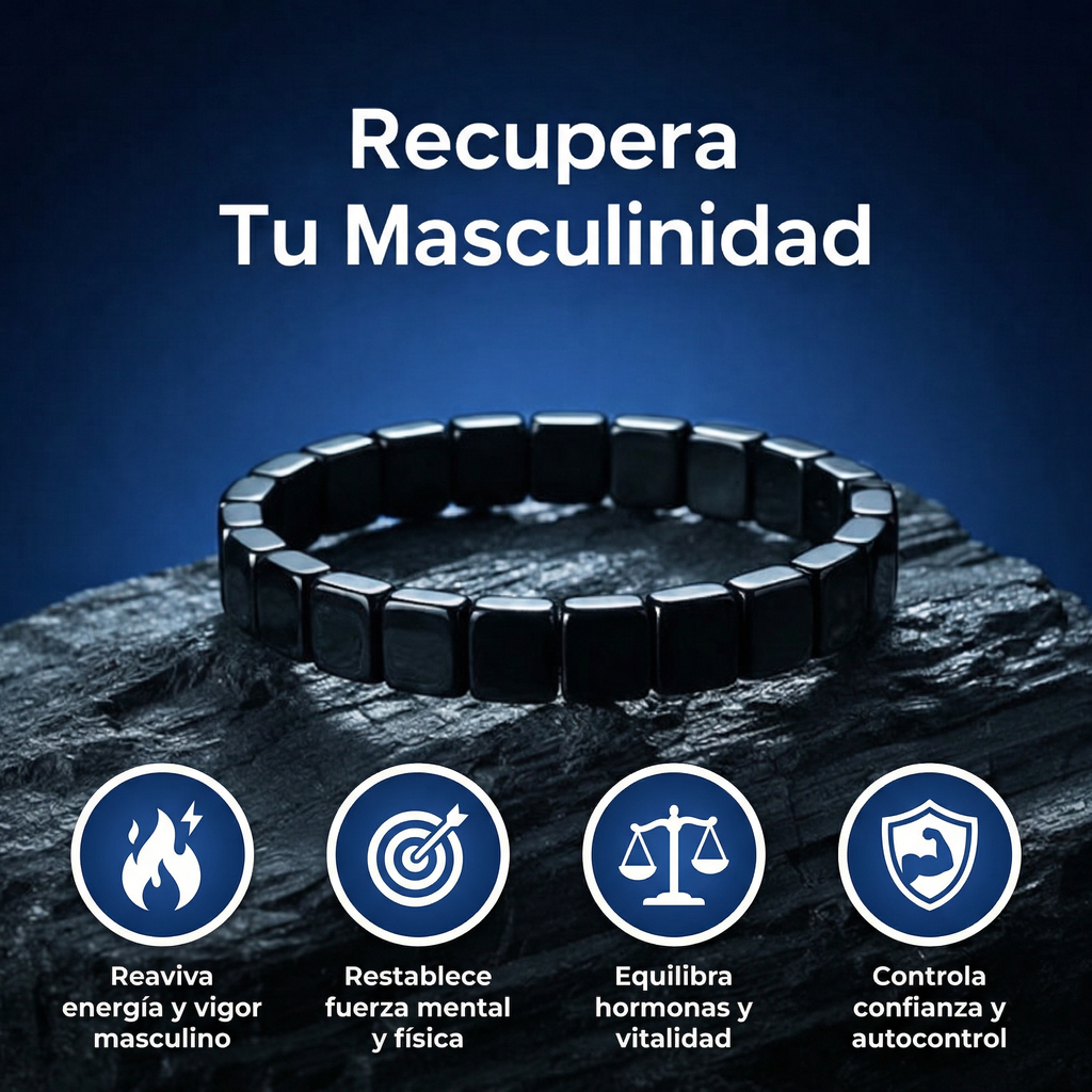 Pulsera Hematita Pulso® Recupera tu energía, enfoque y presencia en 7 dias
