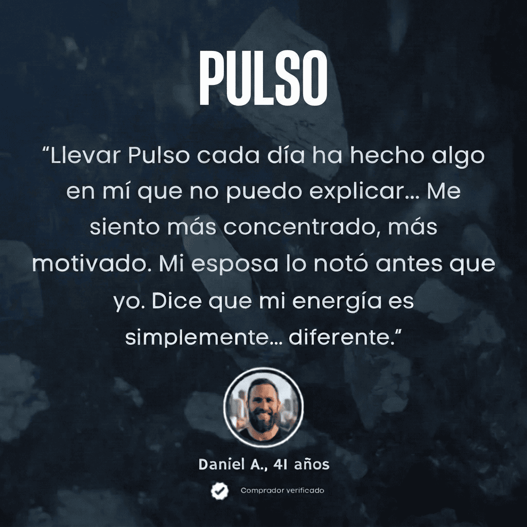 Pulsera Hematita Pulso® Recupera tu energía, enfoque y presencia en 7 dias