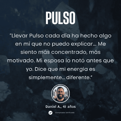 Pulsera Hematita Pulso® Recupera tu energía, enfoque y presencia en 7 dias